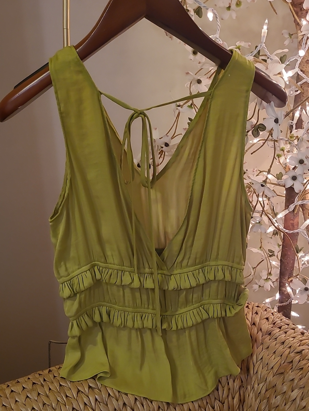 Naked Zebra Ruffle Tie-Back Top - Picture 3 of 3